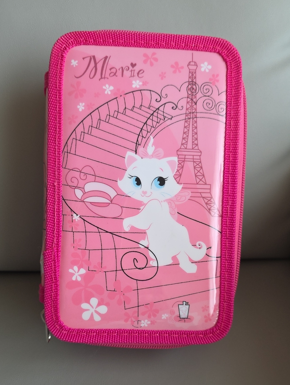 Marie Aristocats DISNEYLAND Pink Marker/Colored Pencils Craft Case Set NWOT